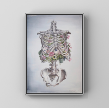 Load image into Gallery viewer, Floral Skeleton Anatomy Art Print | Trisha Thompson Adams (OK)