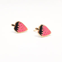 Load image into Gallery viewer, Strawberry Enamel Earrings | Jenny Lemons (CA)
