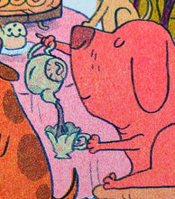 Load image into Gallery viewer, Doggy Tea Party Risograph Print | Natalie Andrewson (CA)