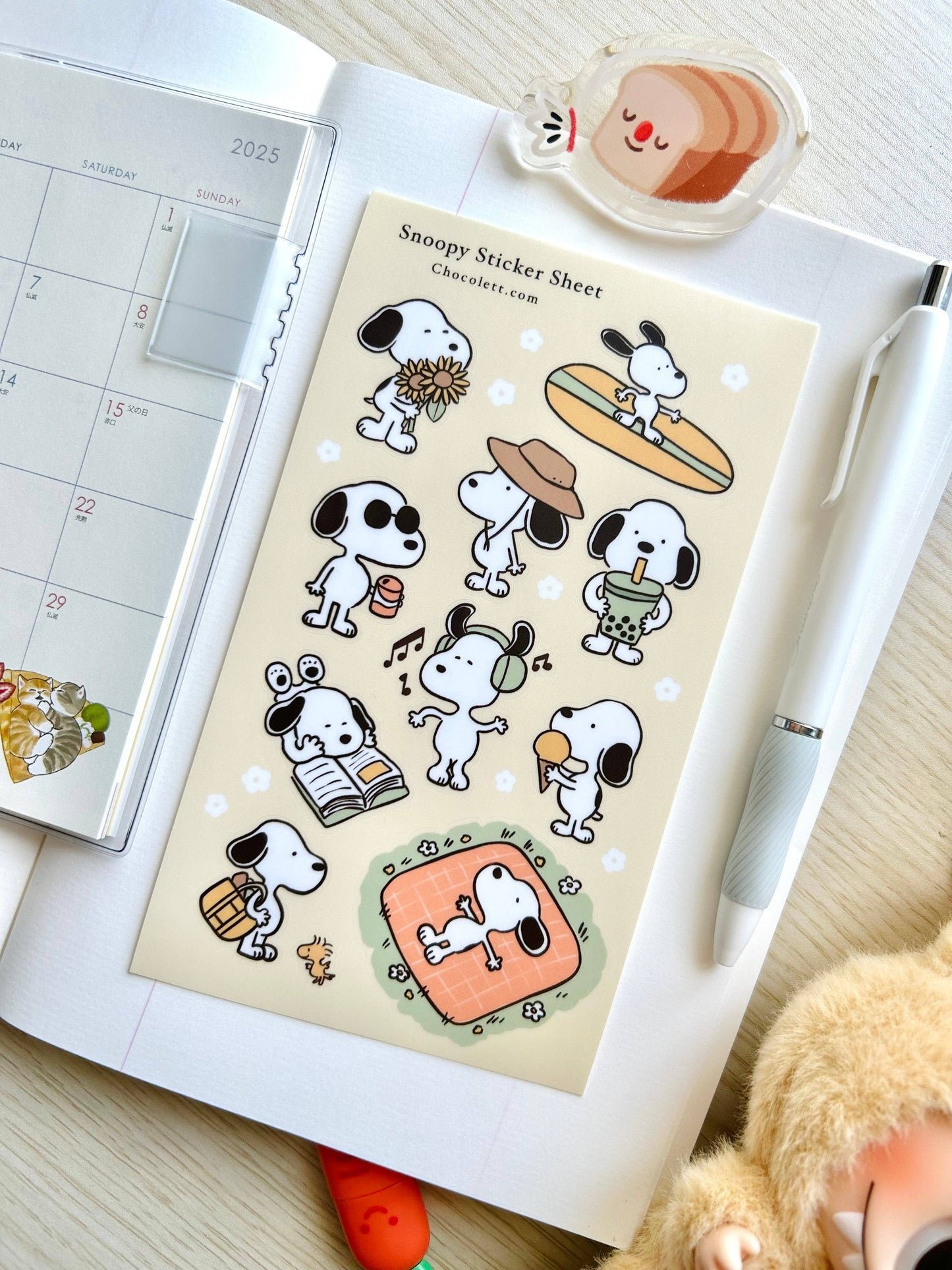 Snoopy Sticker Sheet | Chocolett (OR)