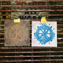 Load image into Gallery viewer, Anchor Linocut Print | Tattoo Flash Series | Luke Martin (MD)