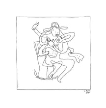 Load image into Gallery viewer, Multitasking Letterpress Print | Liana Finck (NY)