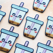 Load image into Gallery viewer, Sad Boba Iron-On Patch | Robot Dance Battle (CA)