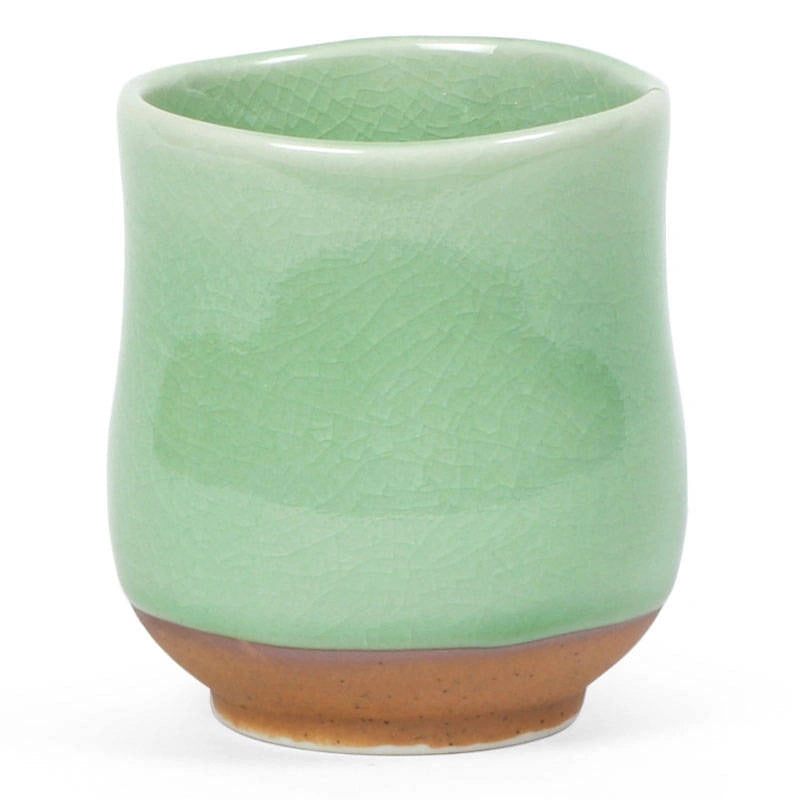 Crackle Green Teacup | Miya (Japan)