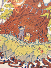 Load image into Gallery viewer, Totoro Riso Print (Small) | Natalie Andrewson (CA)