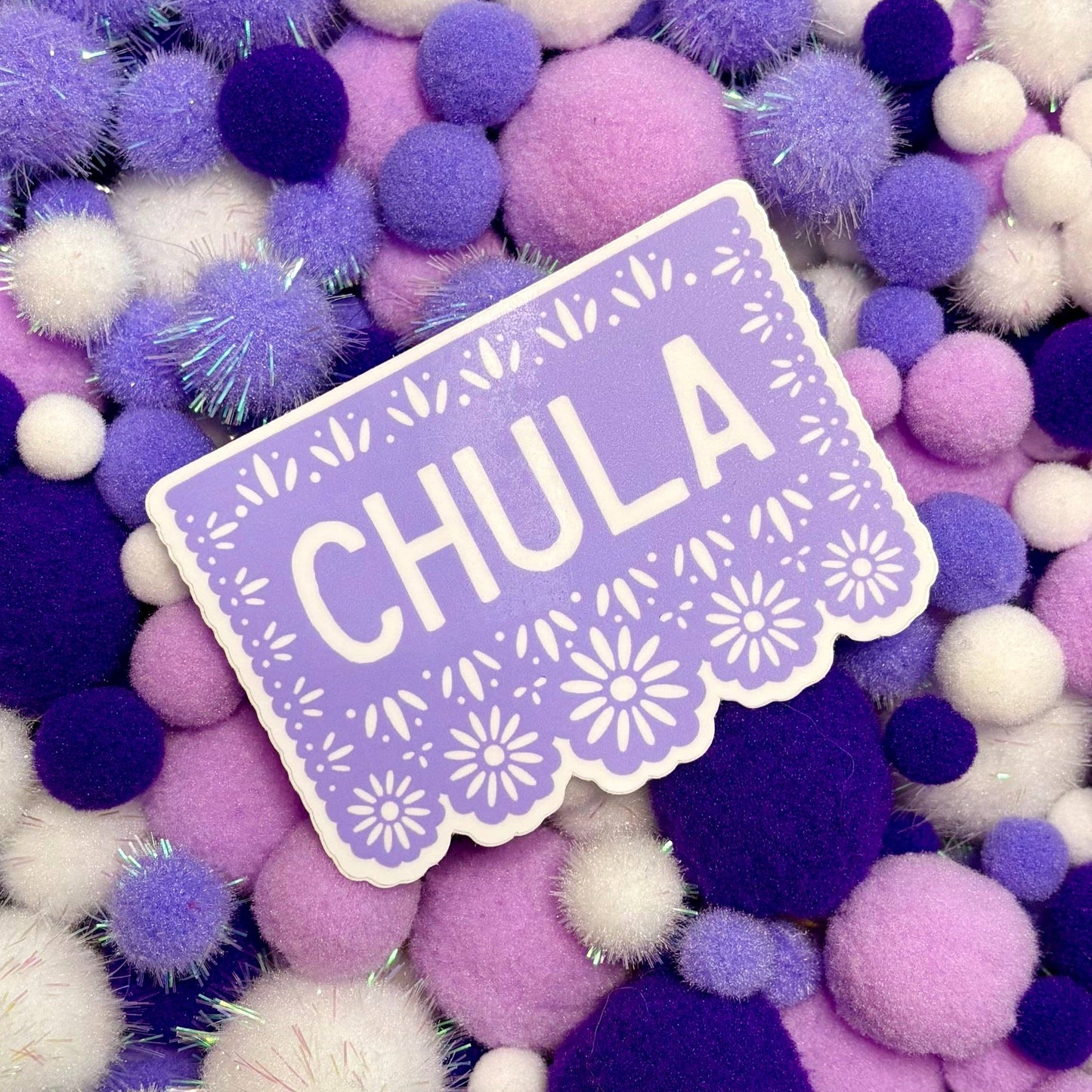 Papel Picado Chula Vinyl Sticker | Kalaka Tx (TX)