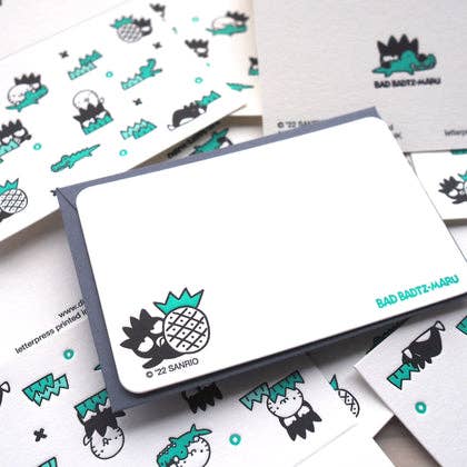 Badtz Maru Letterpress Mini Card Set (set of 2) | ditto ditto x Sanrio (HK)