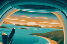Load image into Gallery viewer, Window Seat Series Screenprint | Island | DKNG Studios (CA)