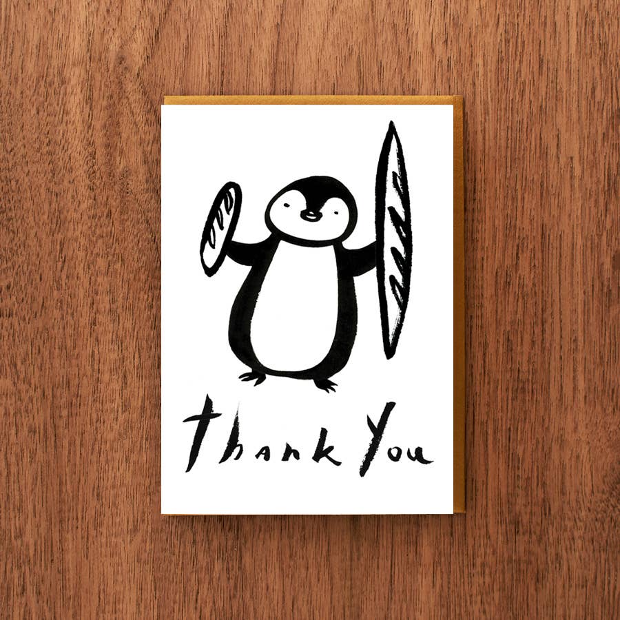 Letterpress Thank You Card: Baguettes | Fomato (CA)