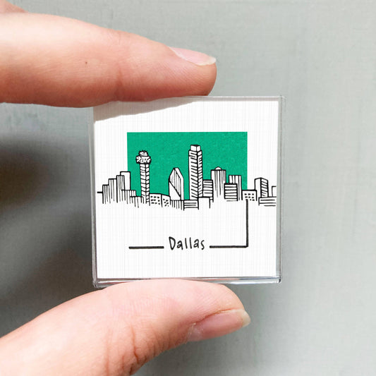 Dallas, Texas Mini Art Print | Mick’s Art Goods (WA)