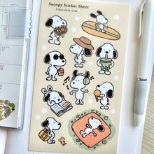 Load image into Gallery viewer, Snoopy Sticker Sheet | Chocolett (OR)