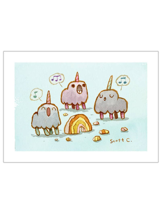 Unicorn Songs Art Print | Scott C (CA)