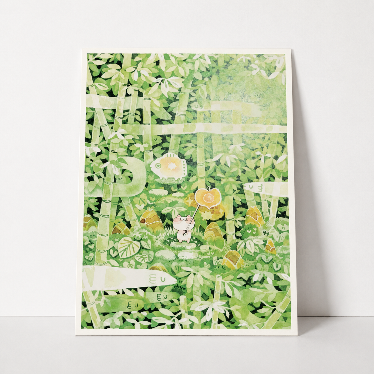 Bamboo Kitty Mini Print | Koyamori (CAN)
