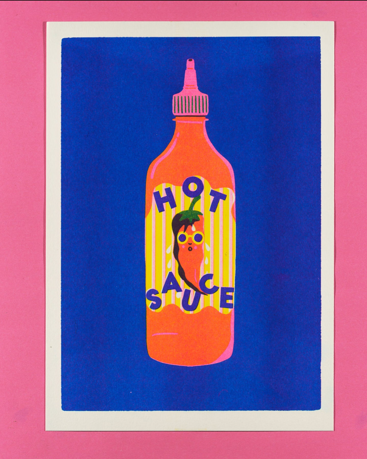 Hot Sauce Risograph Print | Naomi Wilkinson (UK)