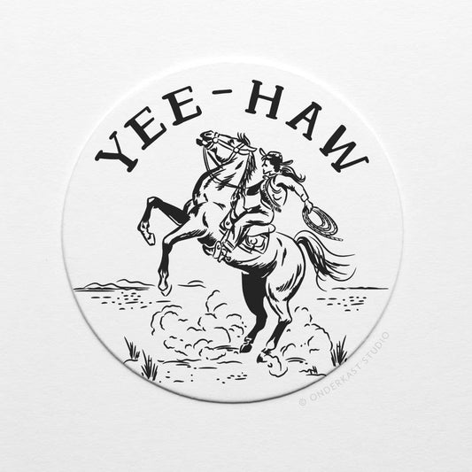 Yeehaw Cowgirl Coaster Set | Onderkast Studio (TX)