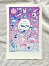 Load image into Gallery viewer, Travel Card Series Tokyo Risograph Print | Natalie Andrewson (CA)