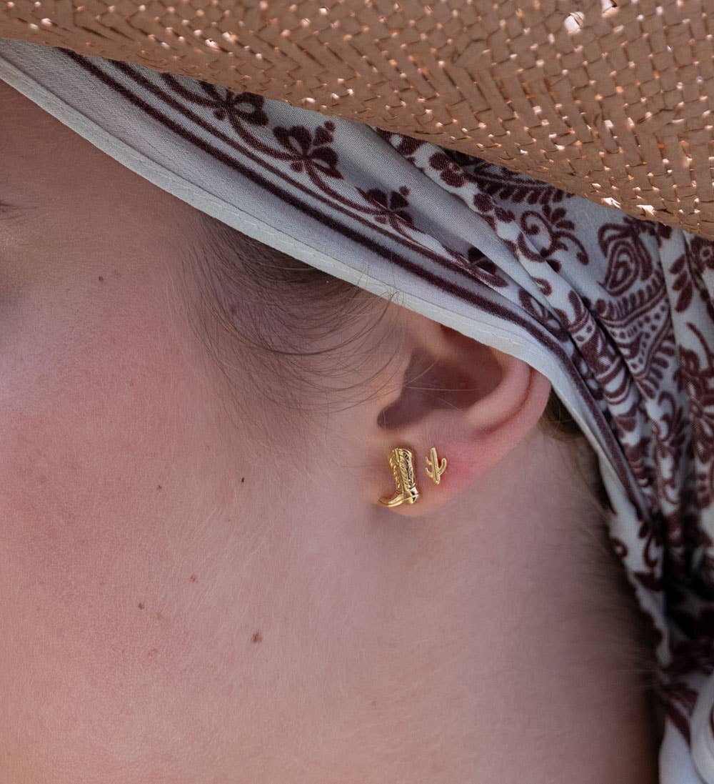 Cowboy Boot Stud Earrings | Amano Studio (CA)