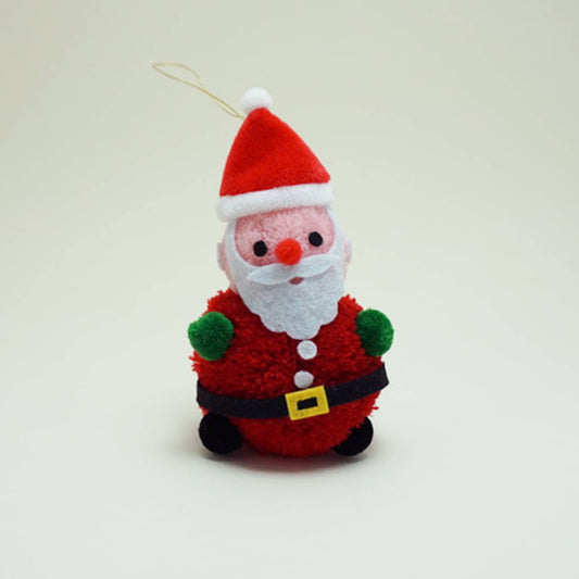 Santa Pom Pom Ornament | Lucky Horse Press (NJ)
