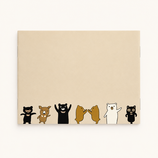 Save the Animals Mini Notebook | Bears | Shinzi Katoh (Japan)