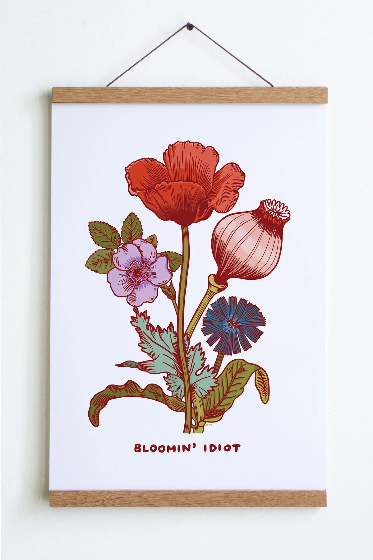 Blooming Idiot Art Print | Olivia Mew