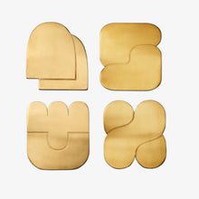 Load image into Gallery viewer, Brass Plated Coaster | Areaware (NY)