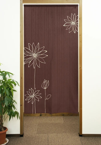 Lotus Line Noren Curtain (Japan)