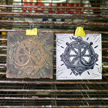 Load image into Gallery viewer, Anchor Linocut Print | BW Tattoo Series | Luke Martin (MD)