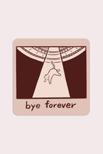 Load image into Gallery viewer, Bye Forever (UFO Cat) Vinyl Sticker | Satoshi Kurosaki