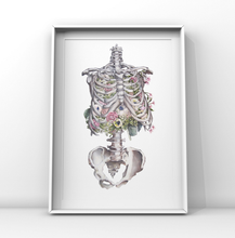 Load image into Gallery viewer, Floral Skeleton Anatomy Art Print | Trisha Thompson Adams (OK)