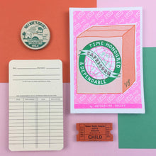 Load image into Gallery viewer, Capricorn Zodiac A6 Risograph Print | Jacqueline Colley (UK)