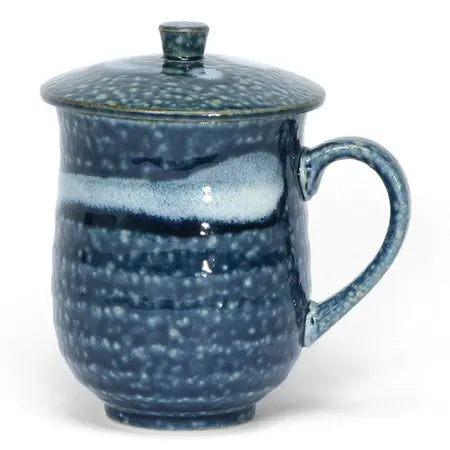 Blue Irabo Mug With Lid (Japan)