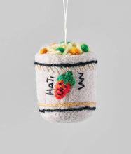Load image into Gallery viewer, Cup Noodle Hanging Felt Ornament | Wrap (England)