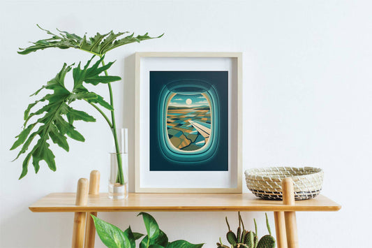 Window Seat Series Screenprint | Farmland | DKNG Studios (CA)