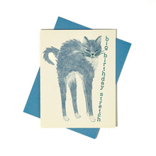 Load image into Gallery viewer, Big Birthday Stretch - Risograph Card | Bromstad Printing Co. (VA)