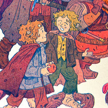 Load image into Gallery viewer, Lord of the Rings, Fellowship Riso Print | Natalie Andrewson (CA)