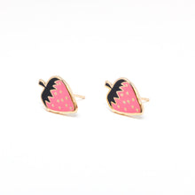 Load image into Gallery viewer, Strawberry Enamel Earrings | Jenny Lemons (CA)