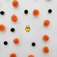 Load image into Gallery viewer, Candy Corn Mini Enamel Pin | Amy K Nalley (TX)