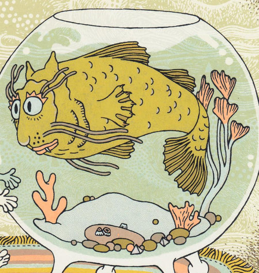 Cat and Catfish Screen Print | Daria Tessler (OR)