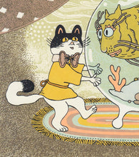 Load image into Gallery viewer, Cat and Catfish Screen Print | Daria Tessler (OR)