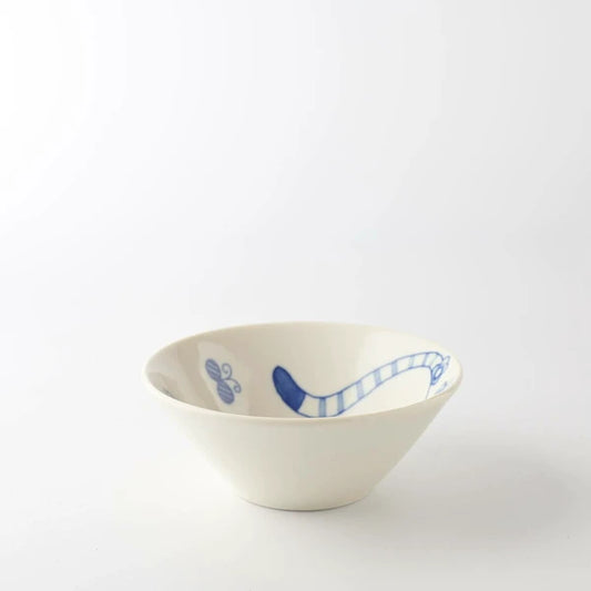 Stretching Cat Donburi Bowl | Kanesada Seito (Japan)