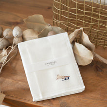 Load image into Gallery viewer, Kaya Fabric Kitchen Cloth | Cat and Wool Yarn Embroidery | Kiyoi (Japan)