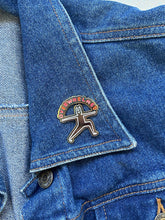 Load image into Gallery viewer, Overwhelmed Enamel Pin | The Peach Fuzz (CA)