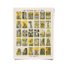 Load image into Gallery viewer, Vintage Tarot Card Chart Print | Curious Prints (TX)