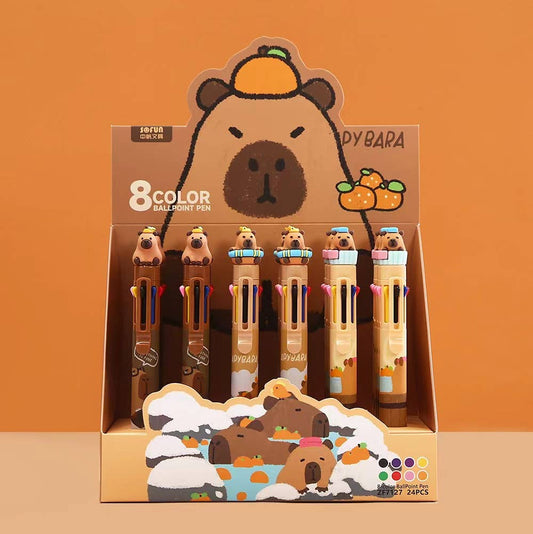 Capybara 10-Color Retractable Ball Pen | BCmini