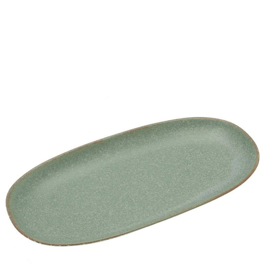 Terra Green Oblong Plate (Japan)