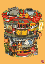Load image into Gallery viewer, Karamen (Spicy Ramen) Poke Store Art Print | Sushiboiiyy (CAN)