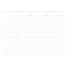 Load image into Gallery viewer, Weekly Day Free Log Diary | Gray | Mark's Inc (Japan)