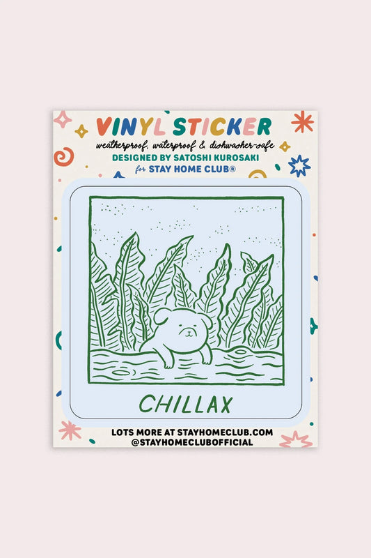 Chillax Vinyl Sticker | Satoshi Kurosaki