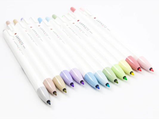 Clickart Pale 12 Marker Set | Zebra (Japan)