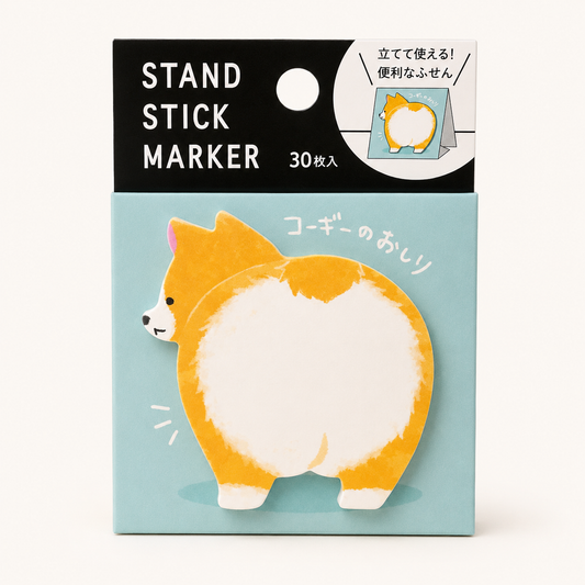 Corgi Sticky Notepad Stand | Mindwave (Japan)